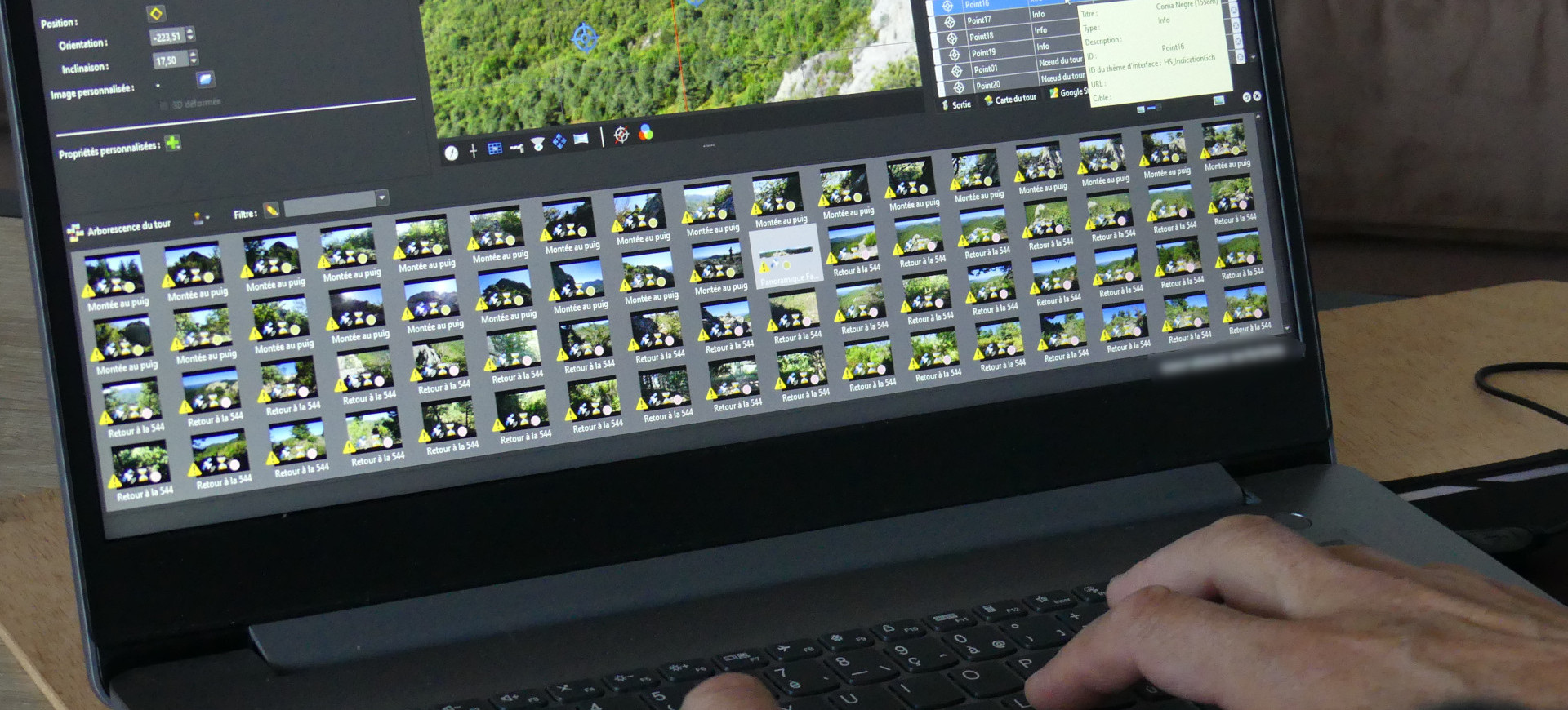 Jean-Paul en plein montage de la visite. | Cliquer pour agrandir Jean-Paul en plein montage de la visite. | Cliquer pour agrandir