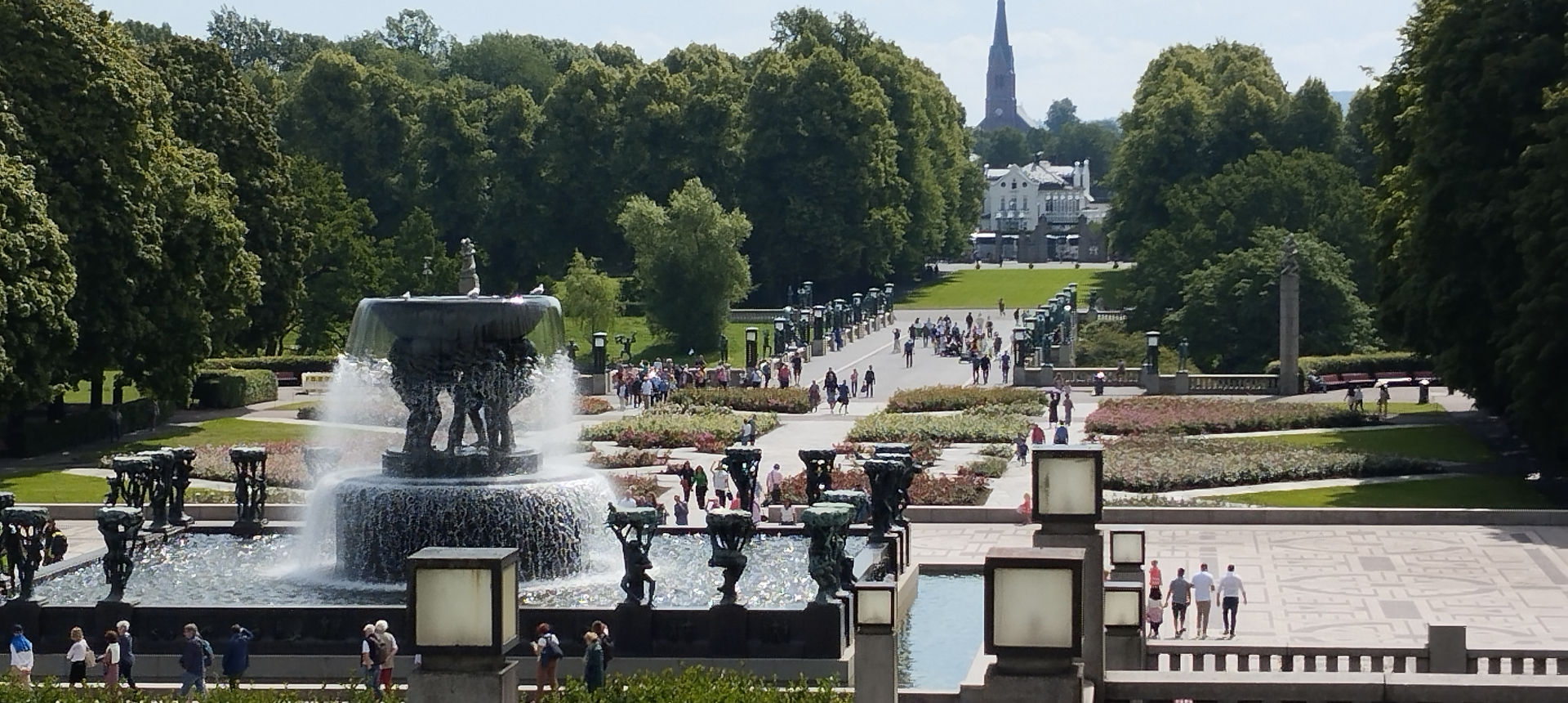 Oslo et le parc Vigeland. | Cliquer pour agrandir Photo qui montre Oslo et le parc Vigeland | Cliquer pour agrandir