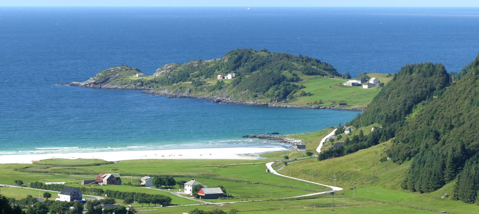 White sand beach in Refviksanden | click to enlarge Photo of White sand beach in Refviksanden | click to enlarge
