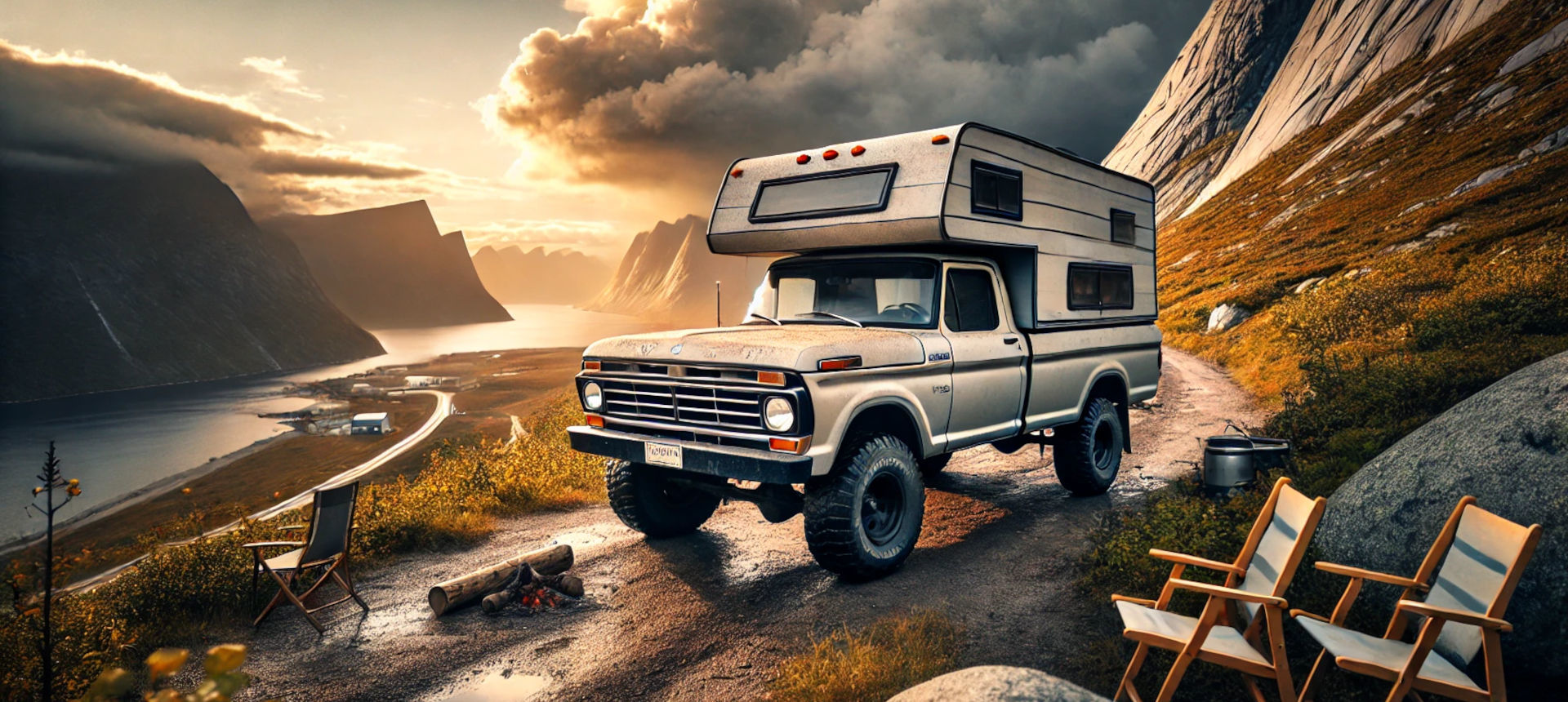A truck camper, a dream? | click to enlarge Photo showing des A truck camper, a dream? | click to enlarge