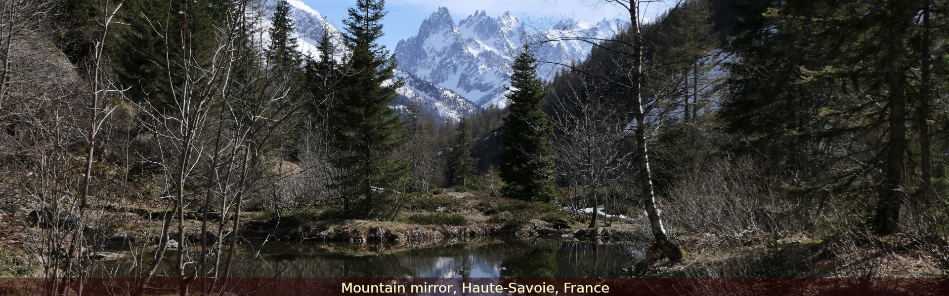 Miroir de montagne, Haute-Savoie, France