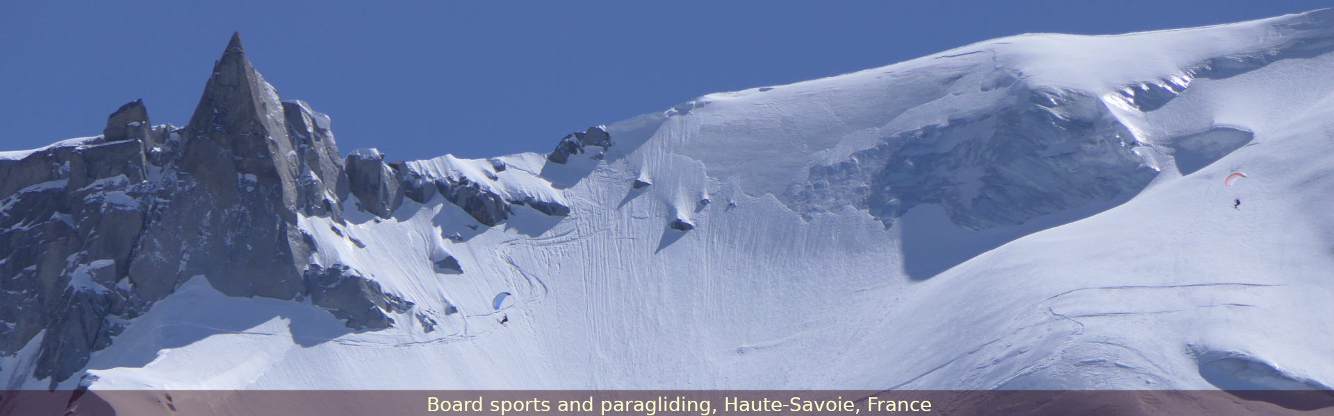 Sport de glisse et parapente, Haute-Savoie, France