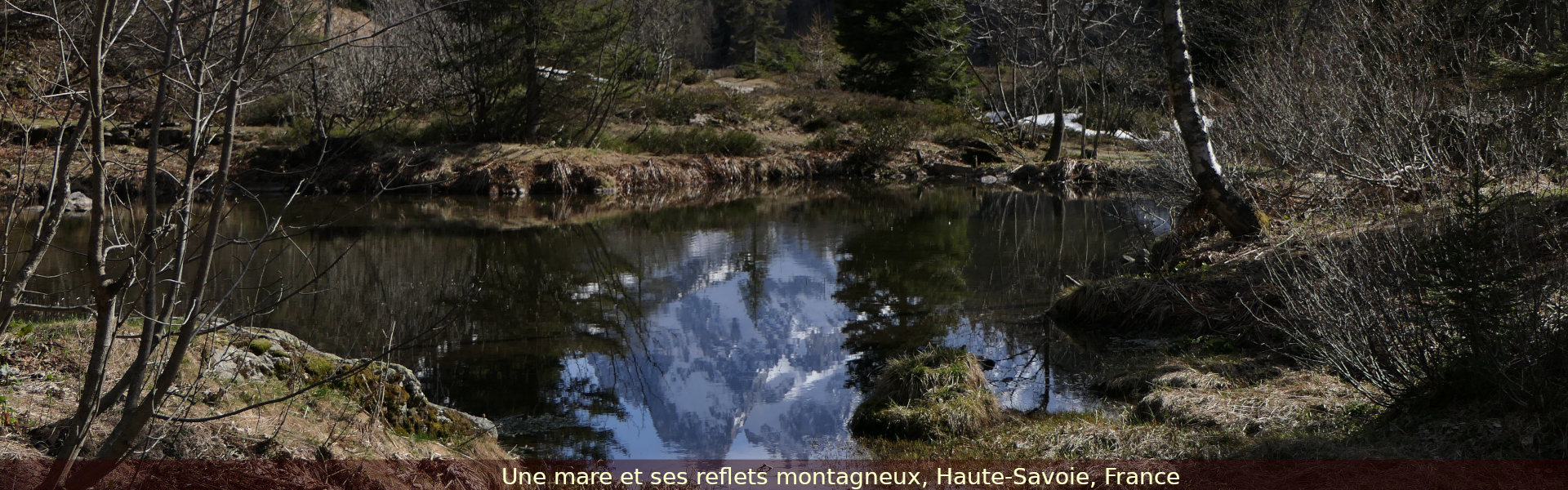 Miroir de montagne, Haute-Savoie, France